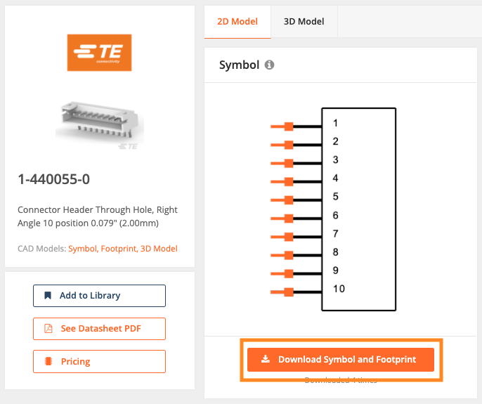 Step 4 - How to Download SnapEDA CAD Models SOS Electronic